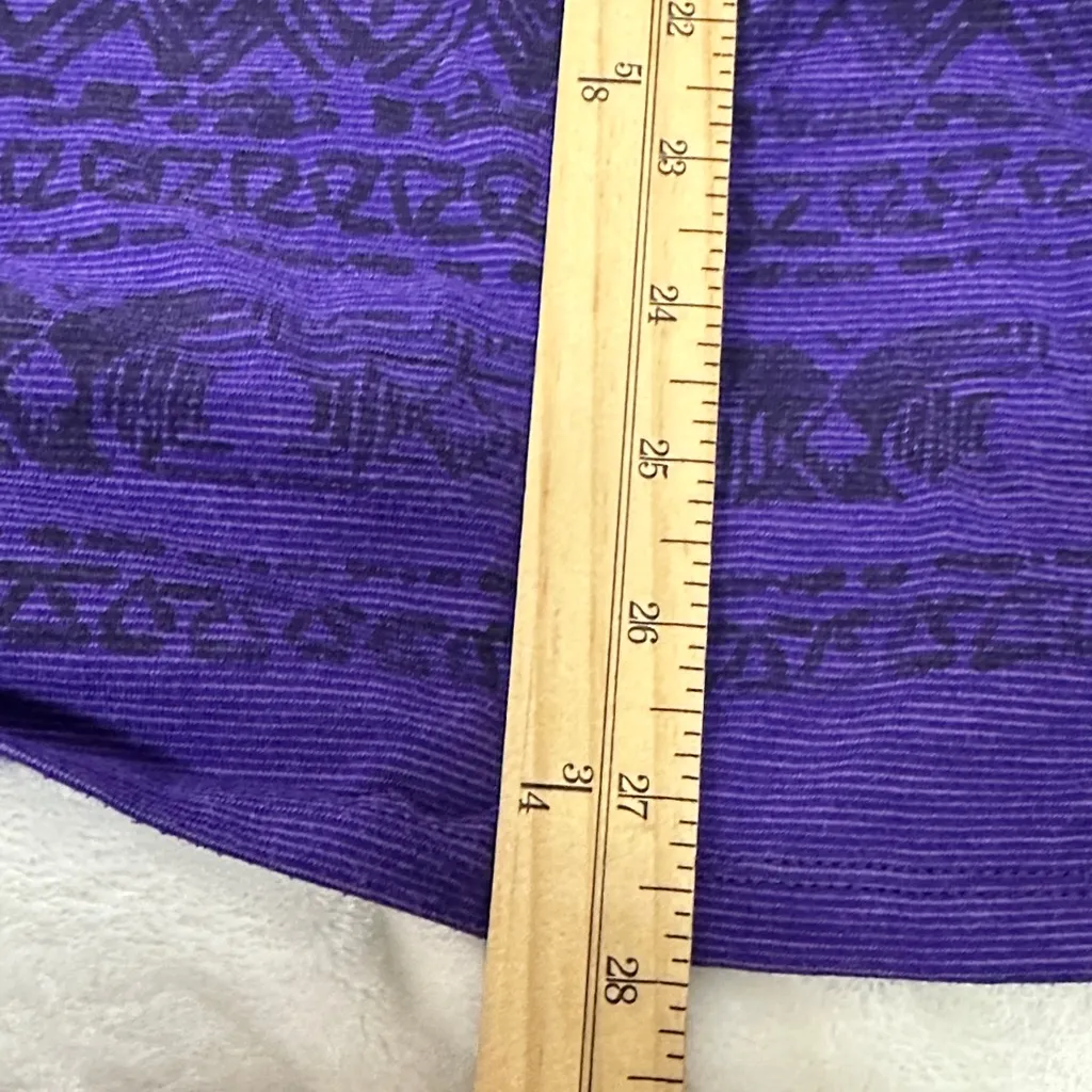 Just My Size Purple Patterned Short Sleeve Tee - Image 5