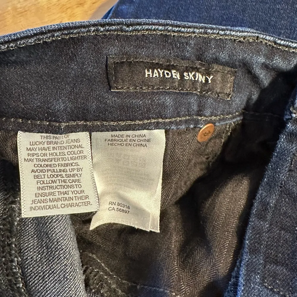 Lucky Brand Dark Denim Hayden Skinny Jeans size 6/28 - Image 10