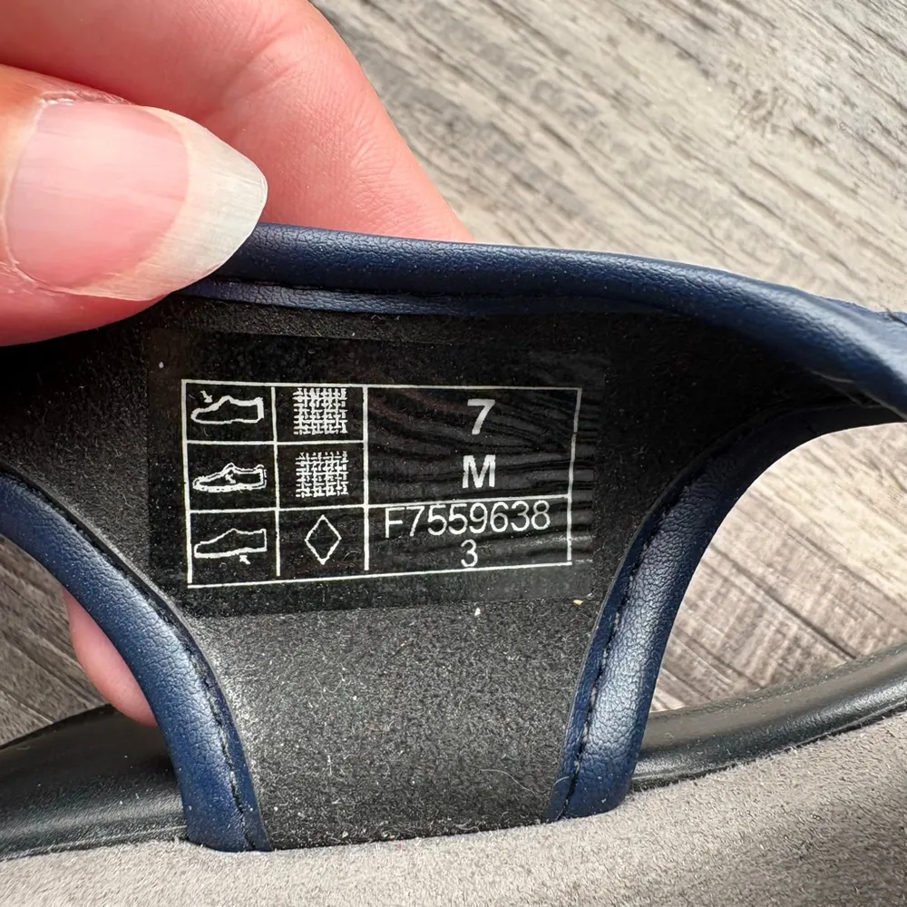 Nwob SAS Harmony Heel Strap Sandal Blue/Gray Size 7 M Blue - Image 7