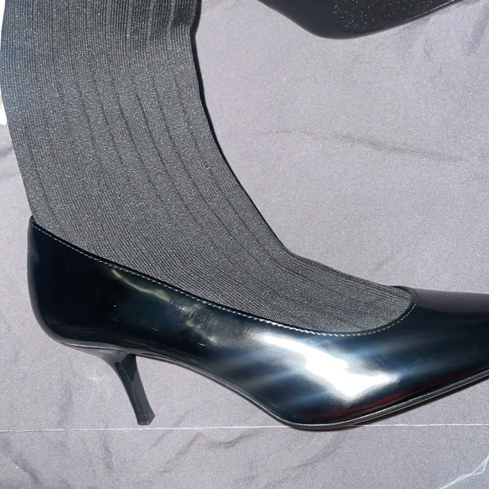 Black ankle Sock heels Boots - Image 15