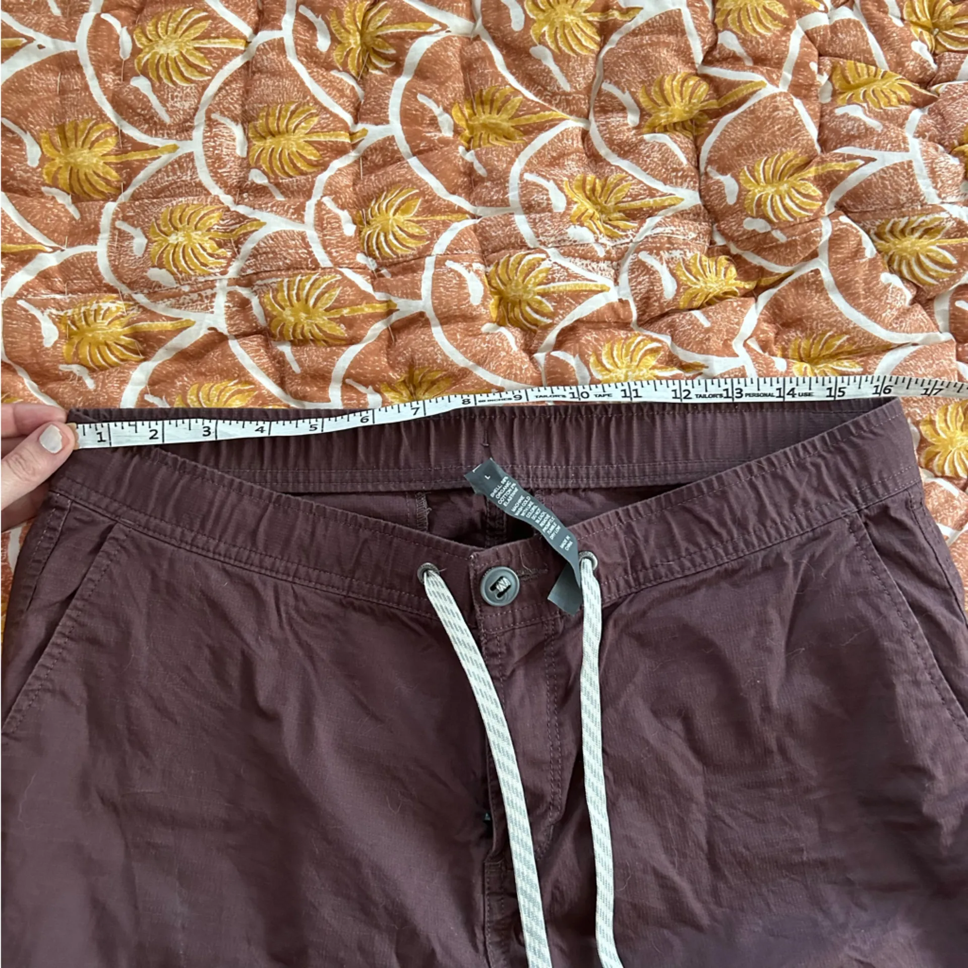 Vuori Ripstop Pant women’s large chestnut brown hiking outdoor - Image 3