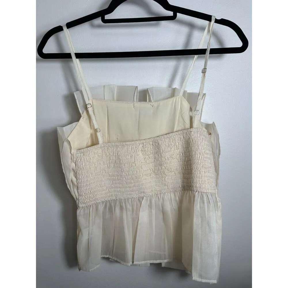 Cloud Ten Bridal Cream Flirty Top Size Large - Image 4