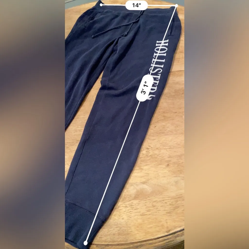 Hollister‎ Women’s (See pics for measurements) Navy Graphic Cotton Blend Joggers - Image 11