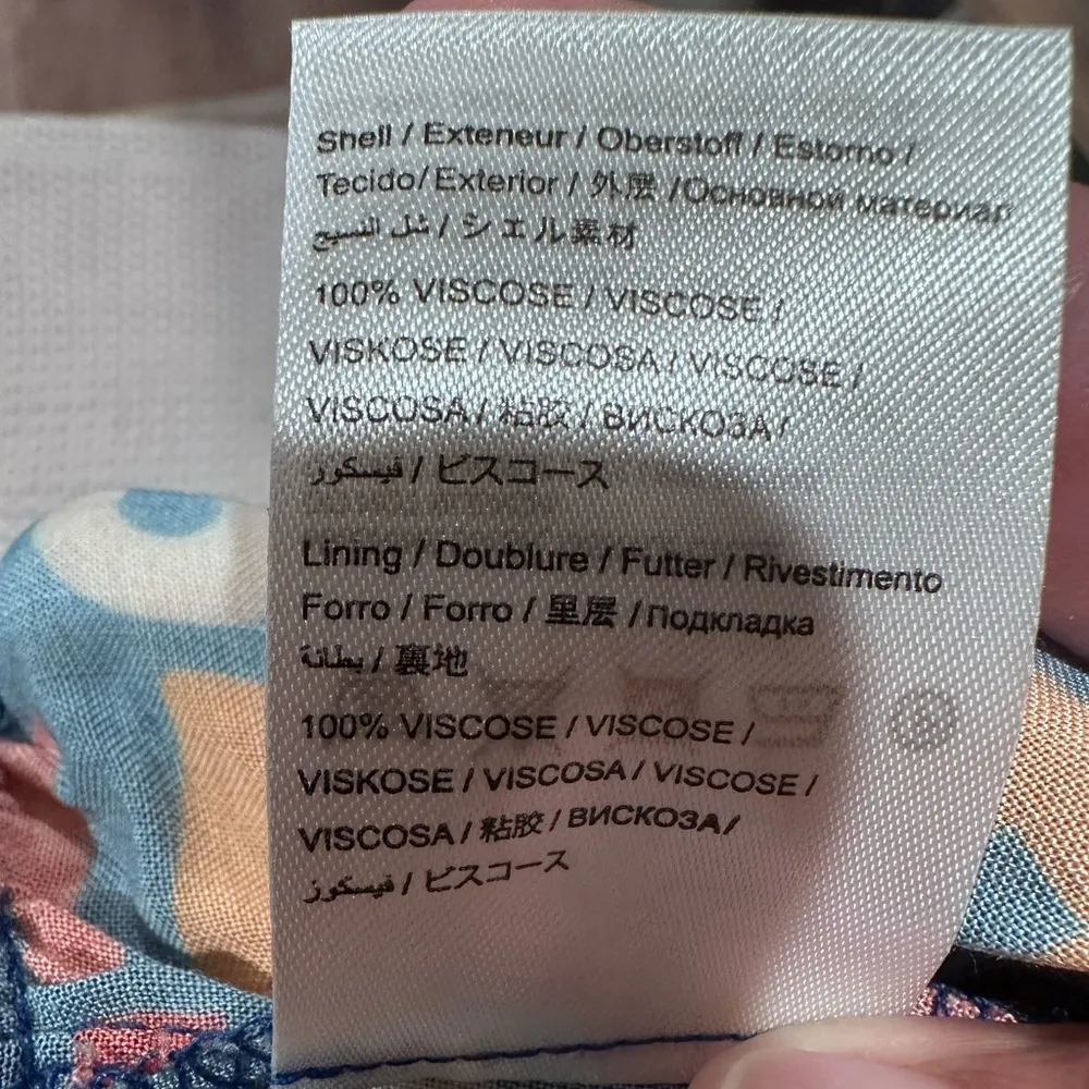 NWT Farm Rio Anthropologie Fantastic Peplum Ruffle Multi Color  Top Sz L - Image 12