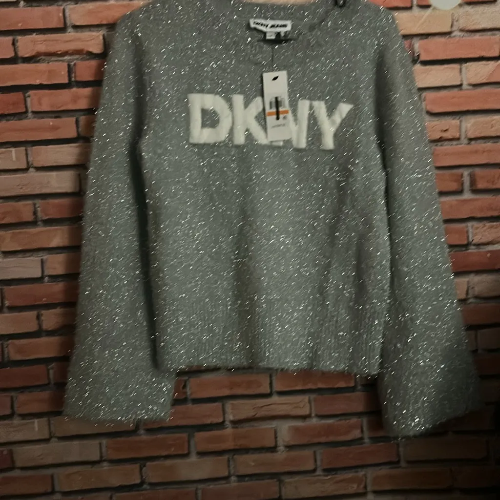 DKNY Sparkling Gray Women's Sweater - Image 4