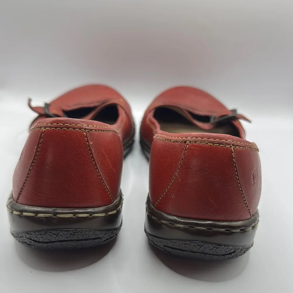 Born Red Leather Women's Shoes Size 11 (43) - Image 8