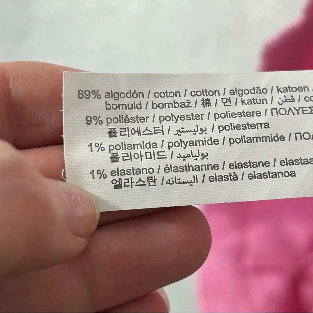 Zara | Pink Short Textured Weave Romper Jumpsuit Size M - Image 8