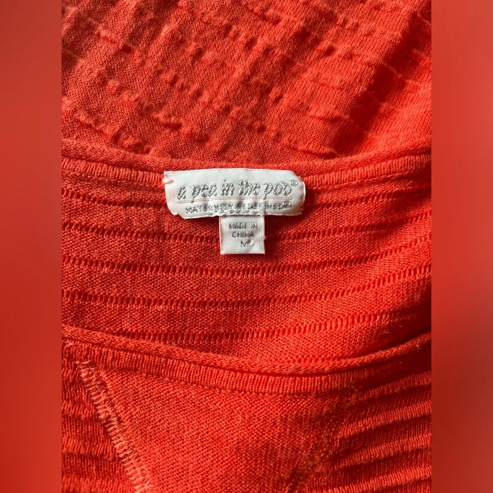 A Pea In The Pod Orange Maternity Sweater - Image 2