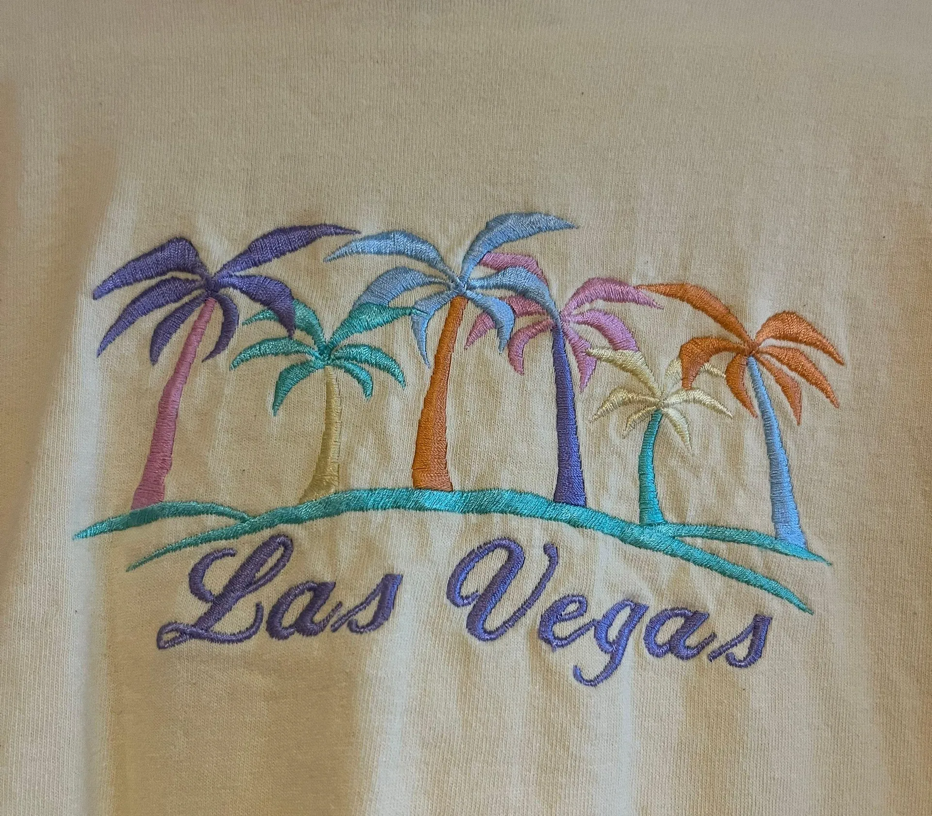 vintage las vegas tee Yellow Size L - Image 2