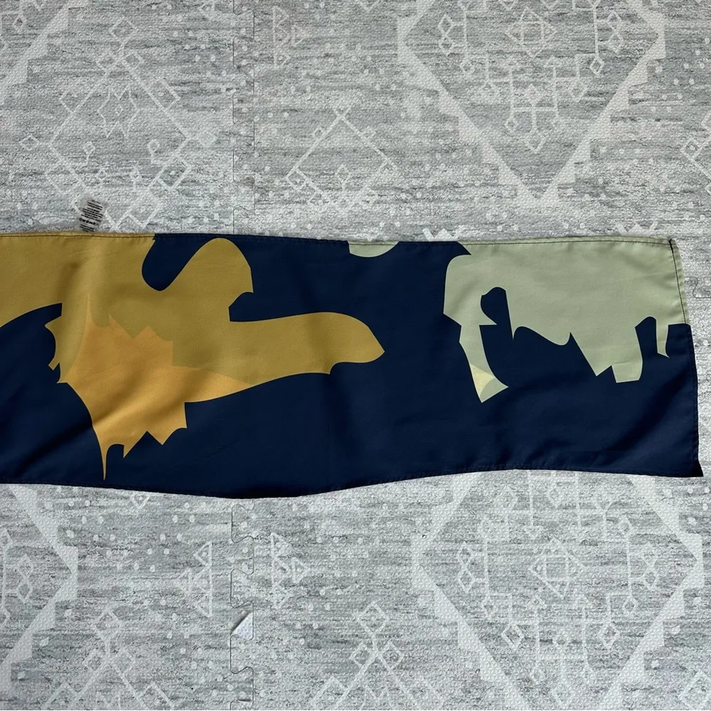 Airavata Navy and Yellow Wrap Tie Front Swim Top Avant Garde Columbian One Size Blue Size undefined - Image 6