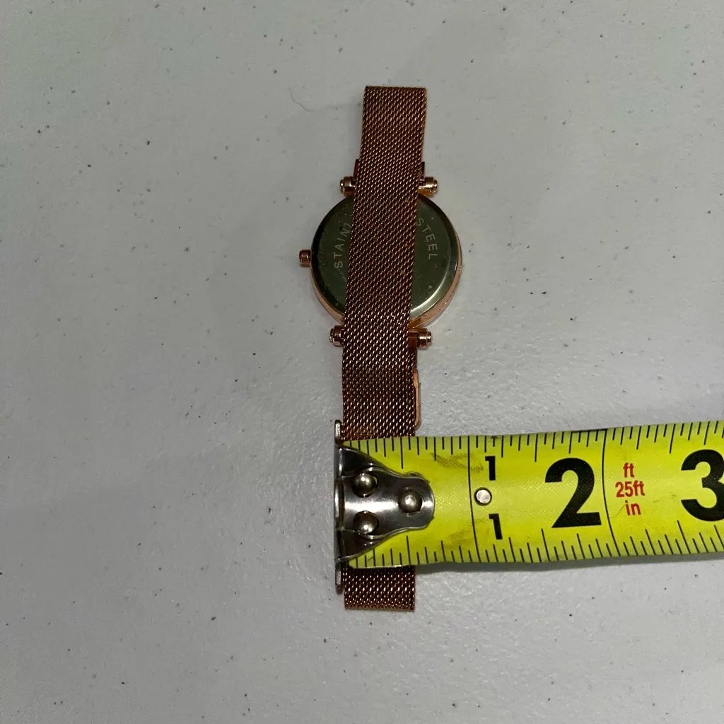 💙 Ulzzang Magnetic Closure Ladies Analog Watch Gold - Image 7