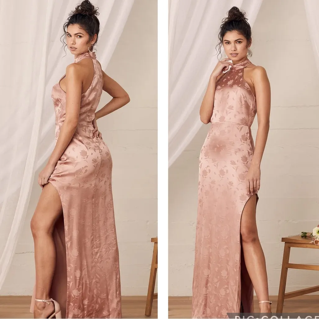 LULUS Red Carpet Ready Jacquard Maxi‎ Dress - Image 2