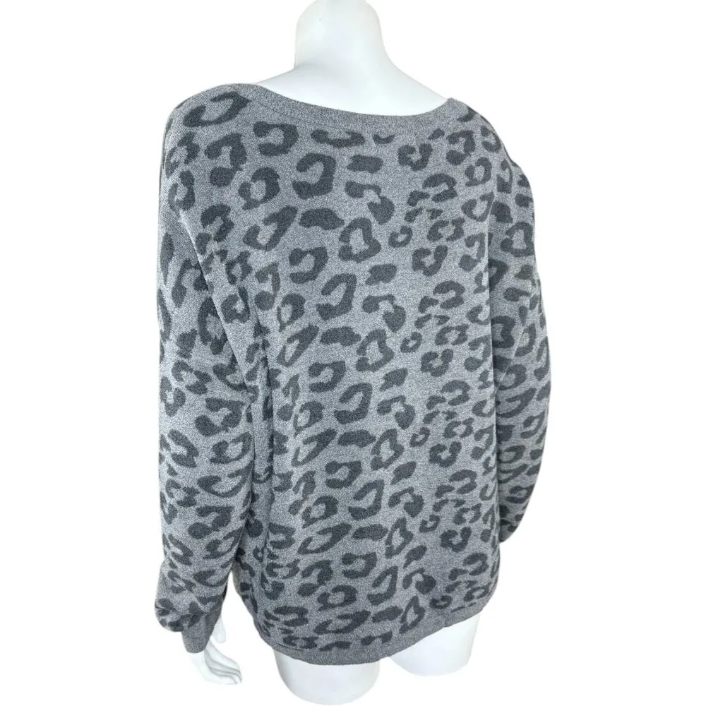 Barefoot Dreams CozyChic Ultra Lite Pullover Graphite-Carbon Medium - Image 3