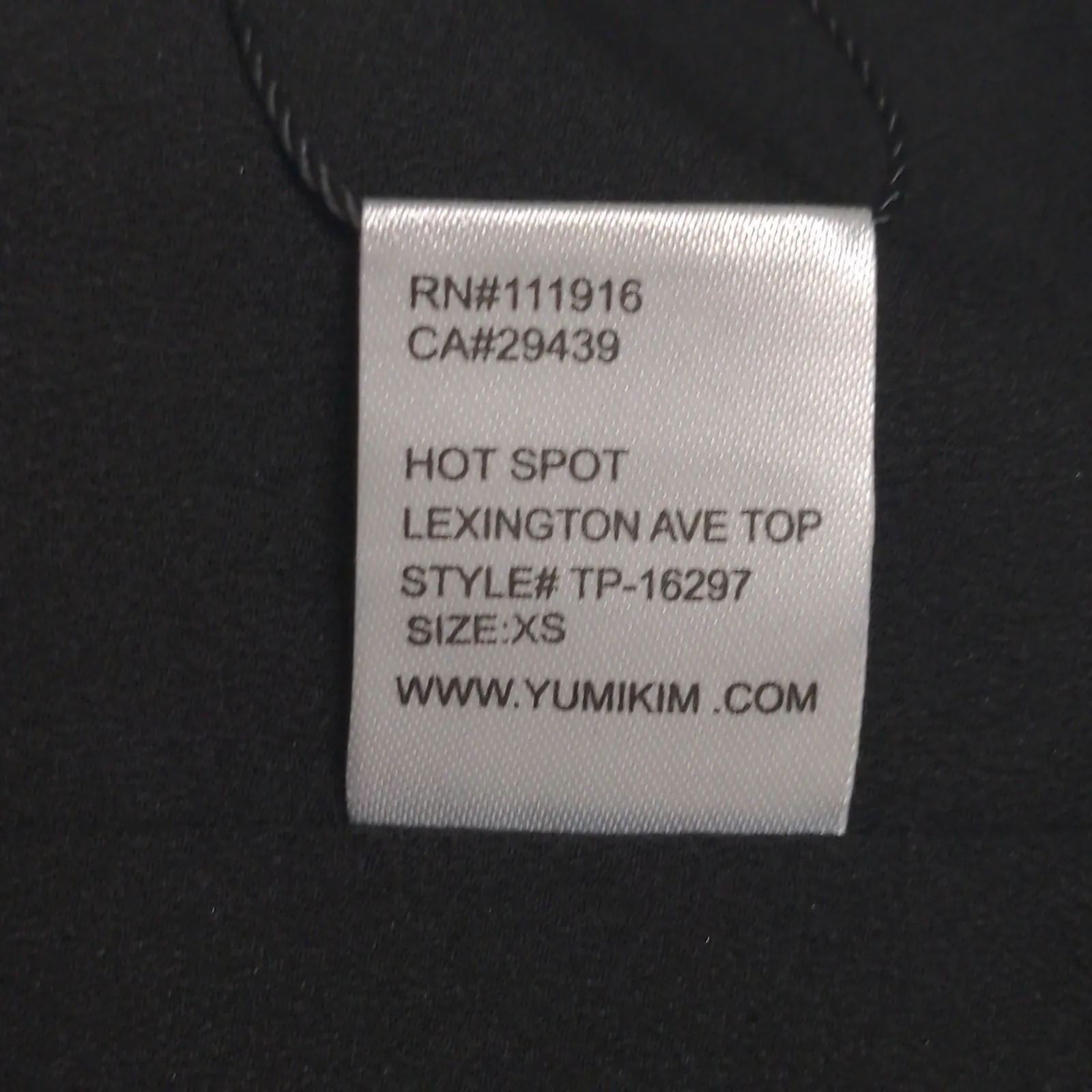 Yumi Kim Lexington Ave Top Hot Spot Black Gold Long Sleeves Polka Dot XS New - Image 9