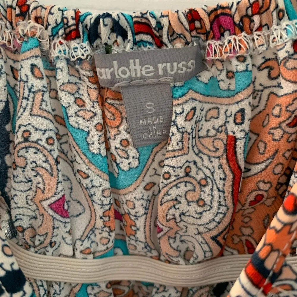 3/$22🌞 Charlotte Russe Tribal Print Tank Top - Image 3