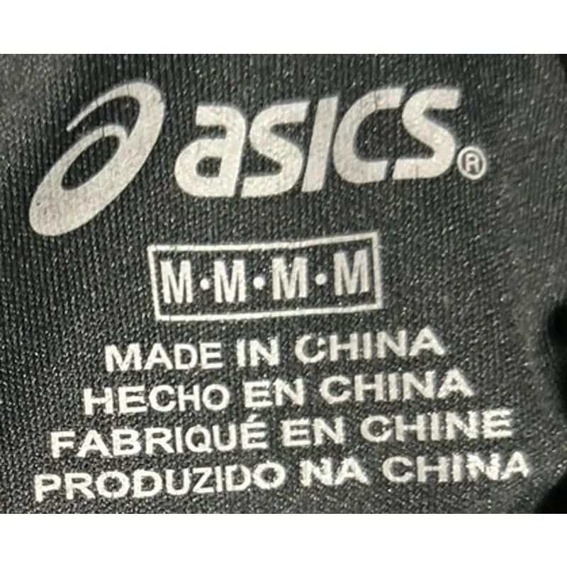 ASICS Women's Black Quarter Zip‎ Long Sleeve w/Thumb Hole Pullover Size M - Image 4