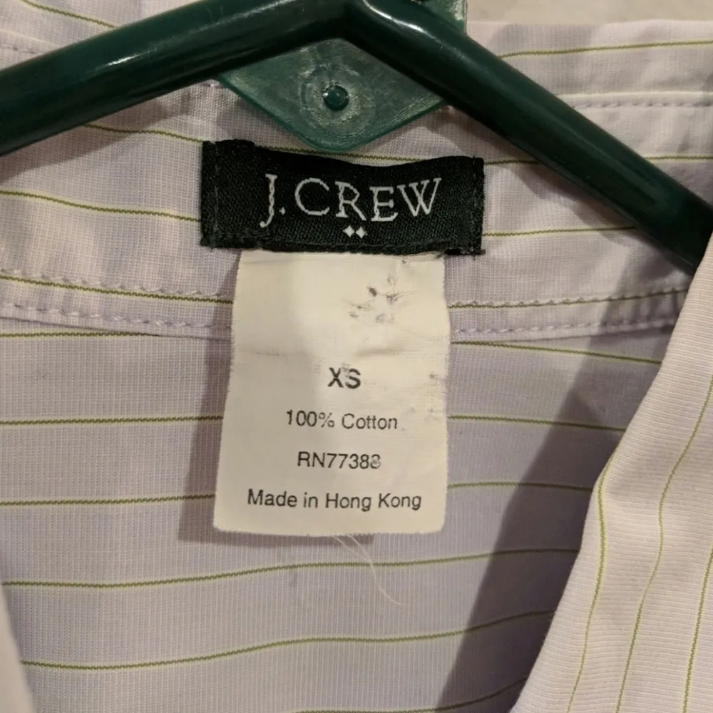 J. Crew Womens Striped Button Down Shirt‎ Size XS Long Sleeve Career Office - Image 4