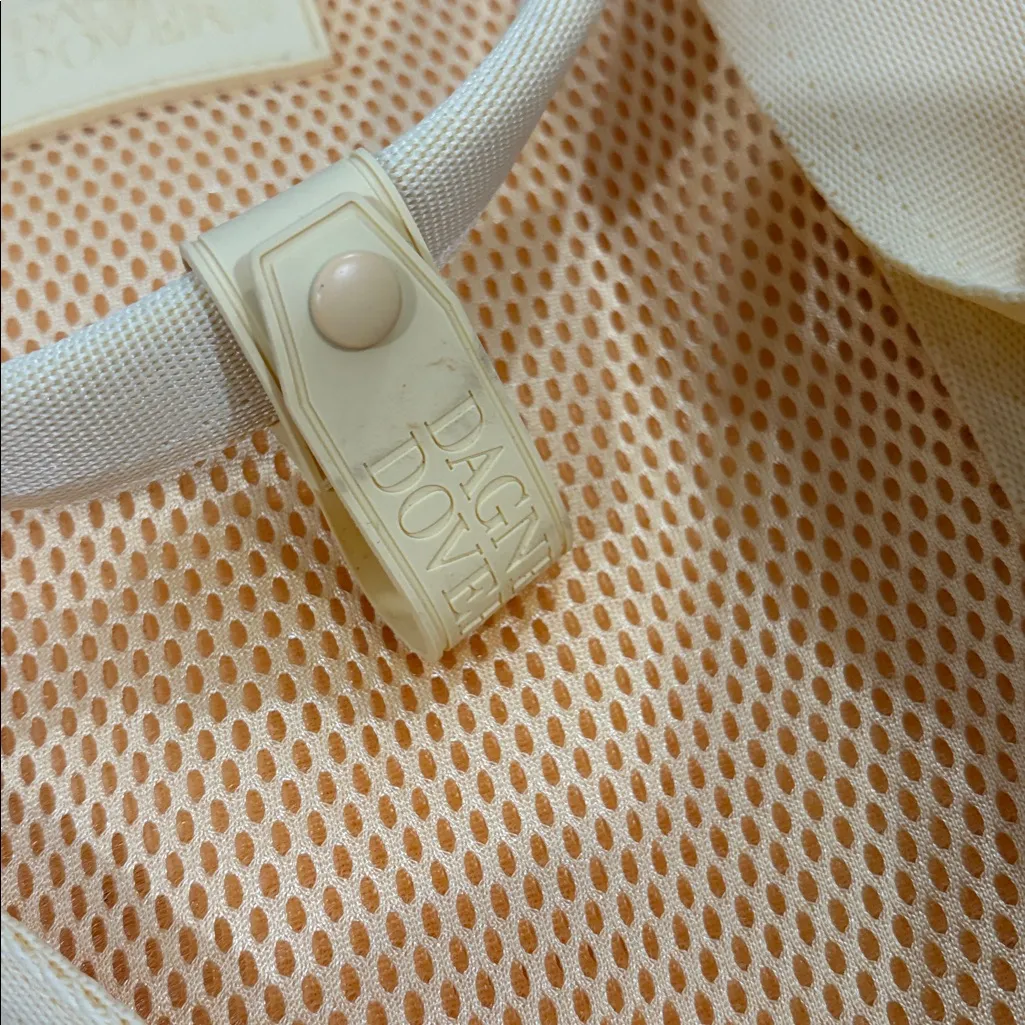 Dagne Dover Landon Carryall Bag Yellow Air mesh zip XL Extra Large Pollen Color - Image 3