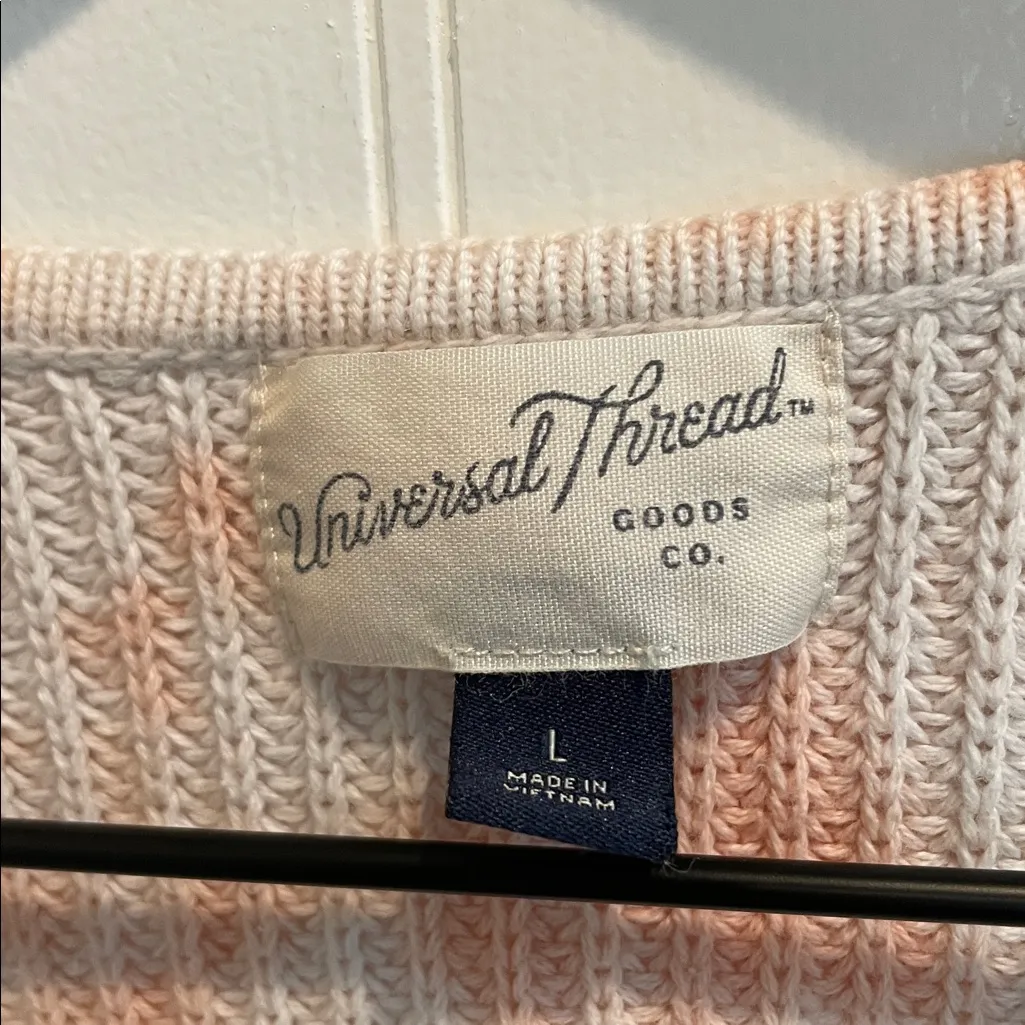 UNIVERSAL THREAD Tie Dye Open Front Knit Cardigan Sweater Cotton Size L - Image 8