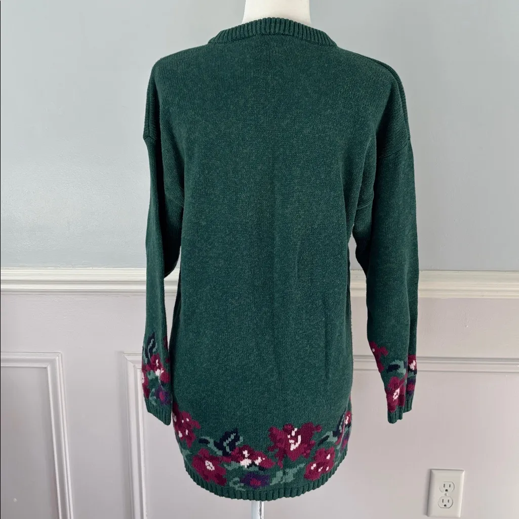 Vintage Northern Reflections Floral Sweater 100% Cotton Cottagecore Grandmacore - Image 8