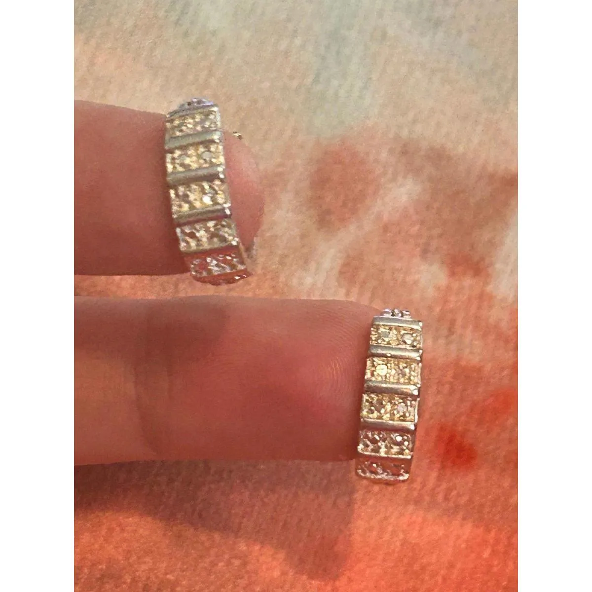 earrings c15 hoops cute small 925 sterling silver - Image 9