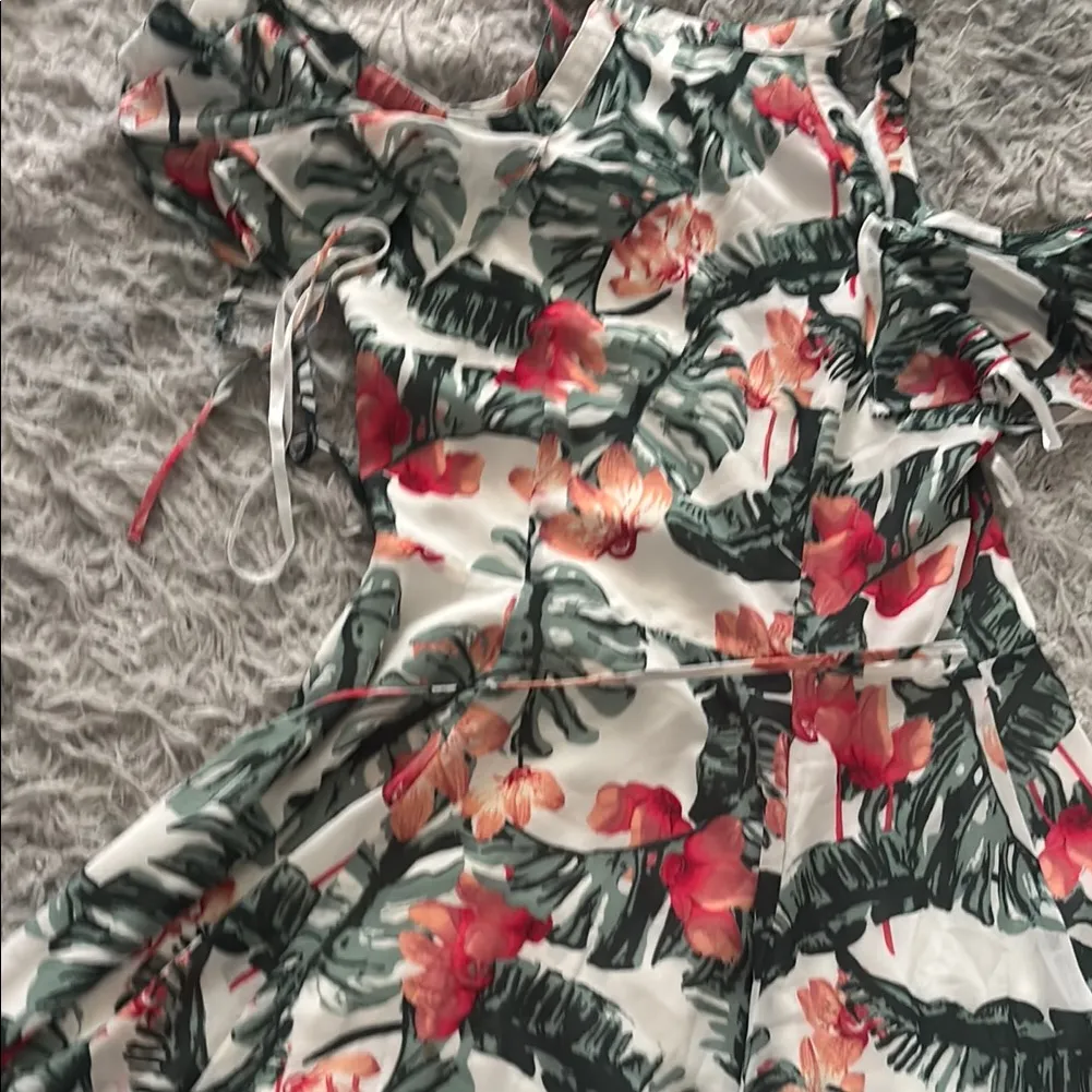 Privacy Please Floral Ruffle dress  - Multicolor - Image 8