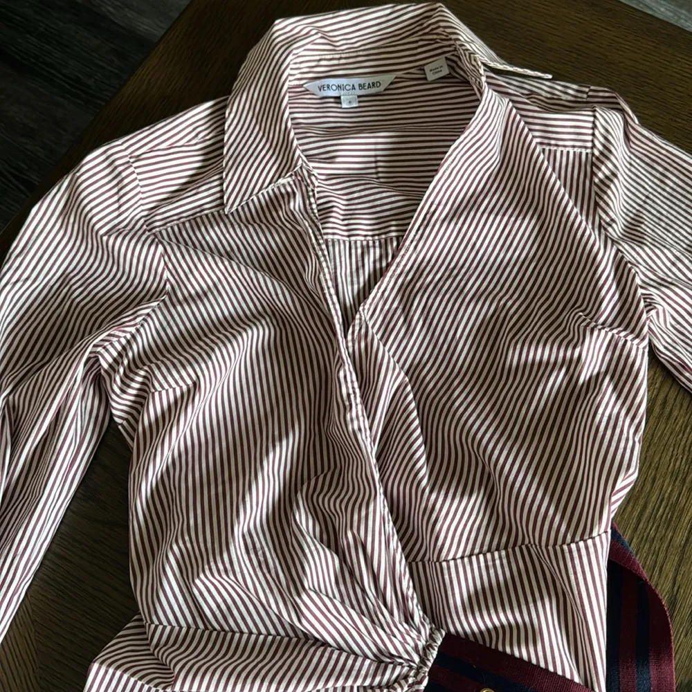 VERONICA BEARD Jacinda Striped Stretch Cotton Shirtdress, Size 0, $498 - Image 14