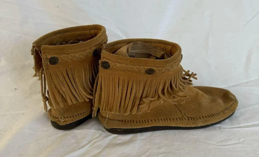 Minnetonka Ankle Fringe Boots - Image 5
