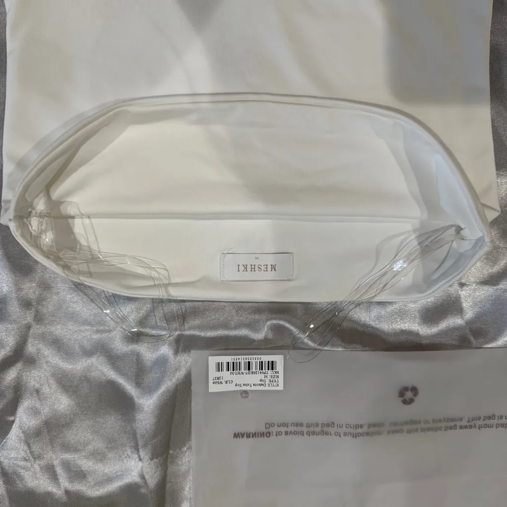 Meshki Basics Dakota Tube Top White - Image 5