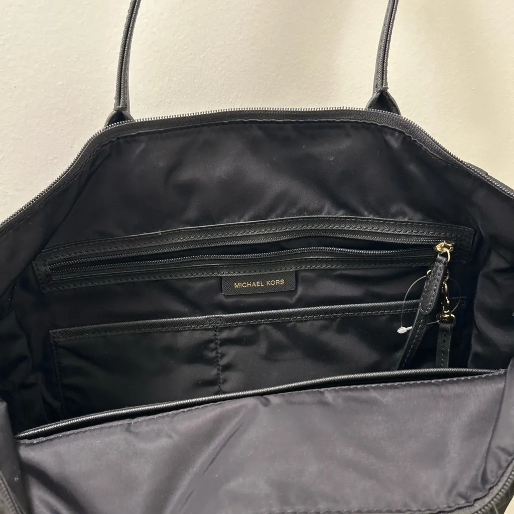 Michael Kors Black Tote with Gold Accents - Image 3