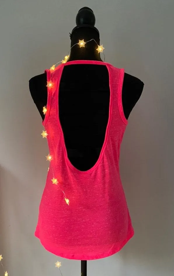 Neon Pink Athletic Tank - Image 2