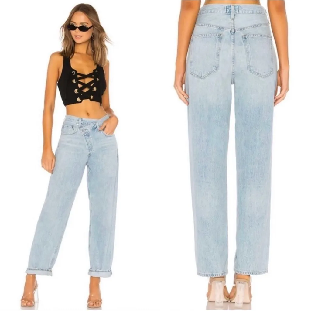 AGOLDE  Criss Cross Upsized Jean Suburbia - Image 4