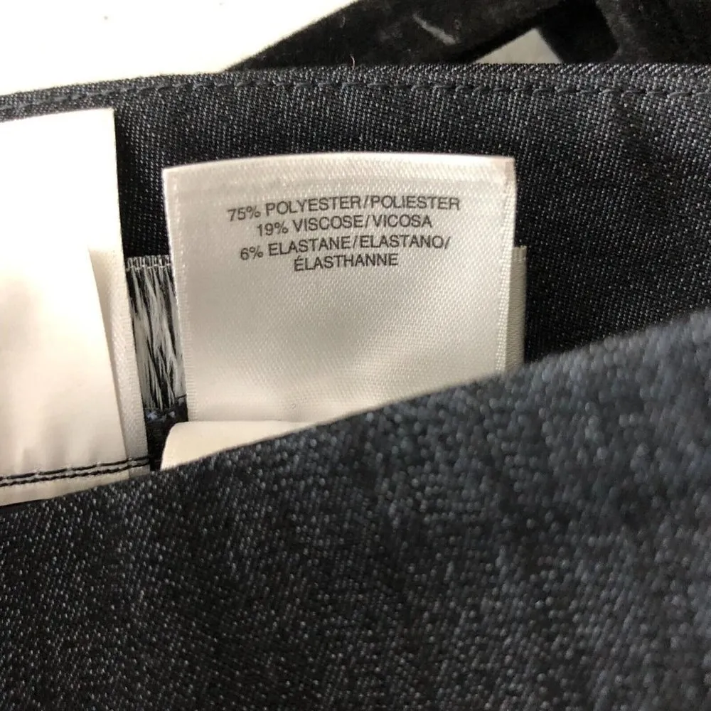 Jones Studio Womens Dress Pants Stretch Straight Leg Career Gray Size 8 - Image 4