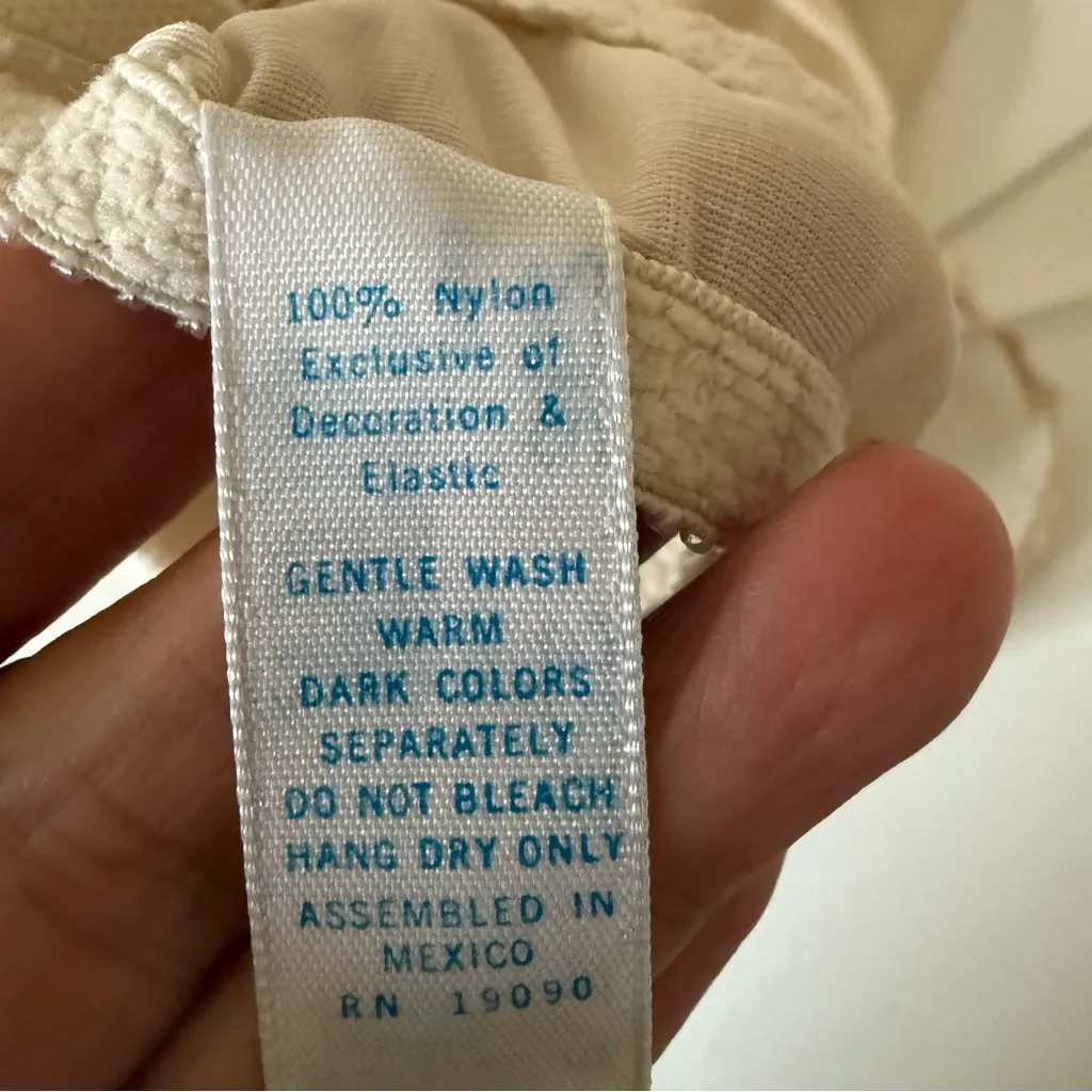 Vtg OLGA Slip Dress Nylon Lace Ivory Style 292 USA Made SZ 32B Small - Image 6