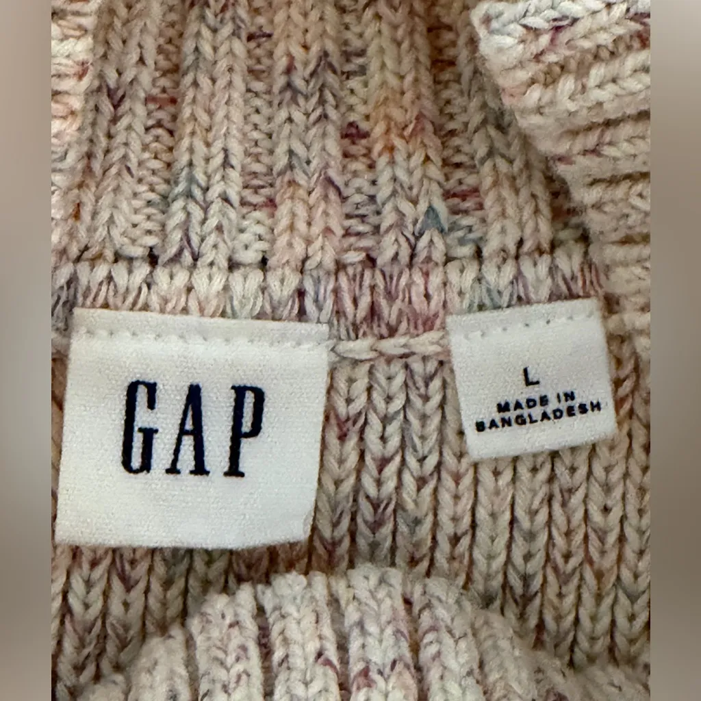 GAP Multicolor Sleeveless Turtleneck Sweater - Image 4