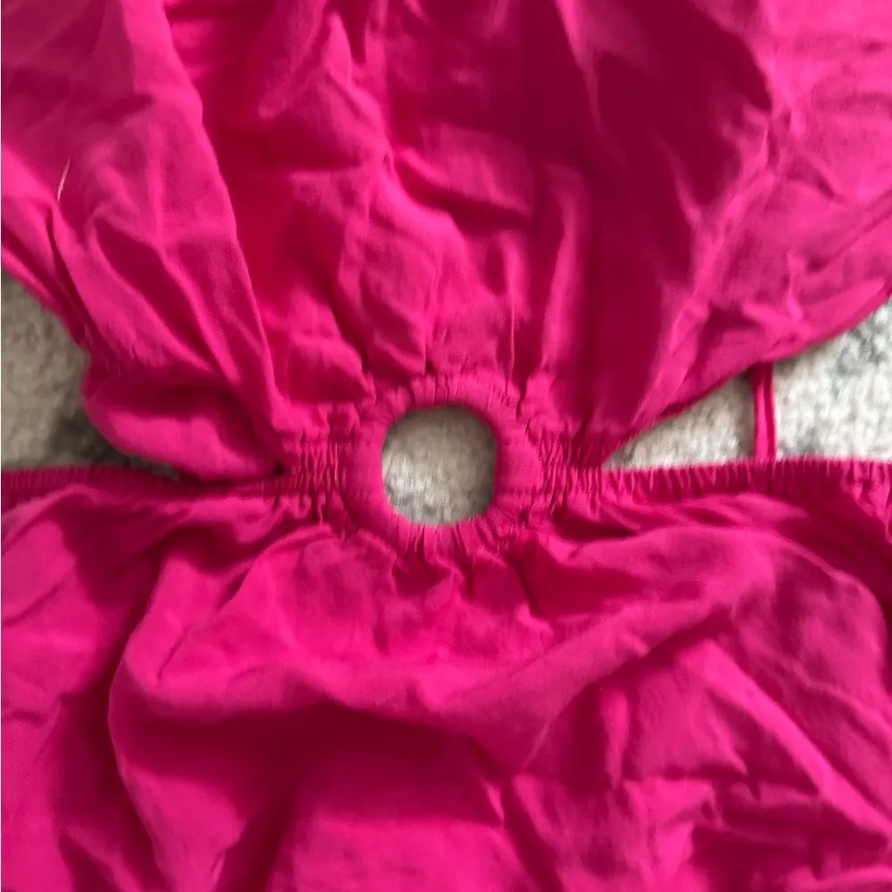 Pink Halter Dress with Cutouts Size M - Image 3