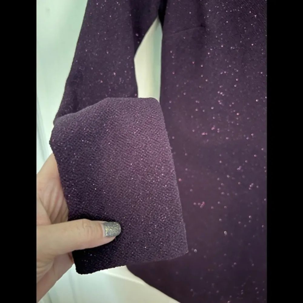 SPEECHLESS 1 Glitter Plum Bodycon Party Dress - Image 4