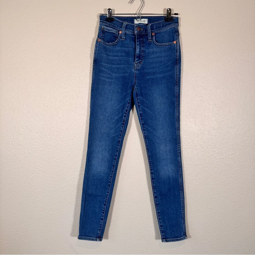 Madewell Blue 10in High Rise Skinny Jeans Womens 26 Casual Denim Fall - Image 9
