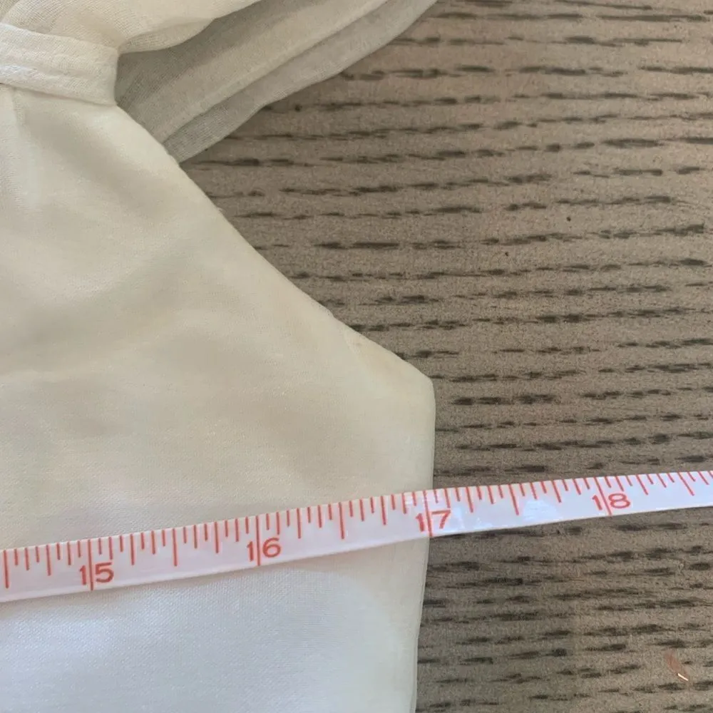 Custom Vintage Inspired Wedding Dress White Size M - Image 6