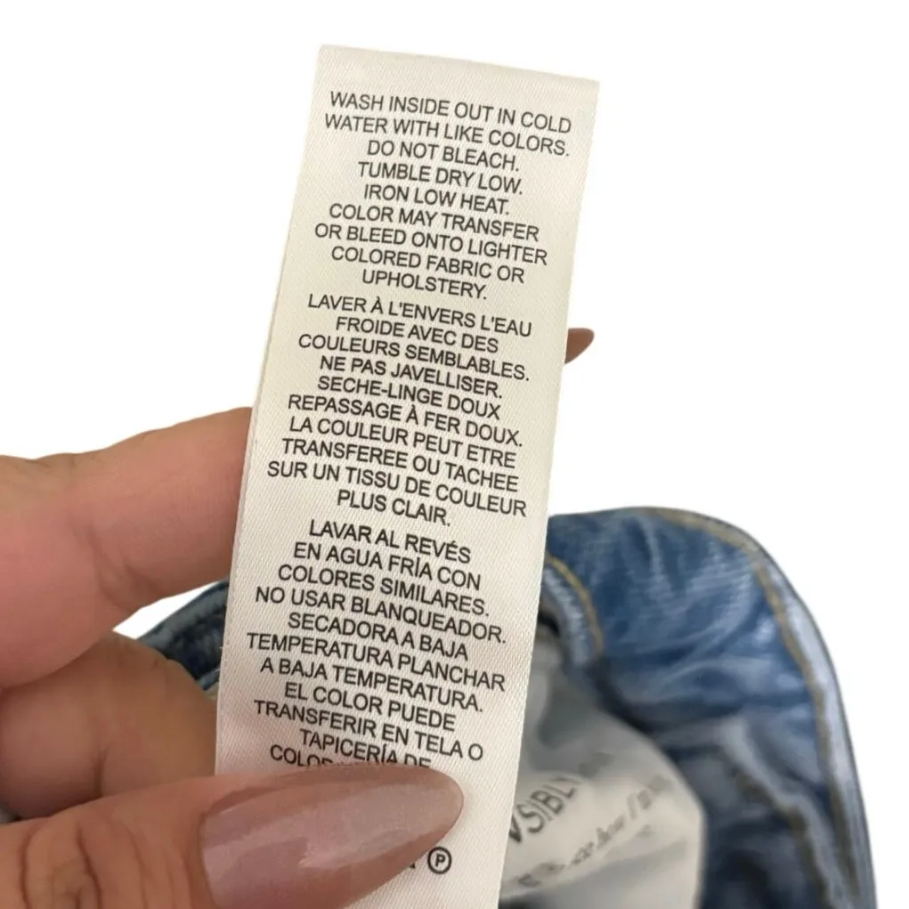 Frame 100% Cotton Le High N Tight Cut Out Straight Jeans Size 28 - Image 8