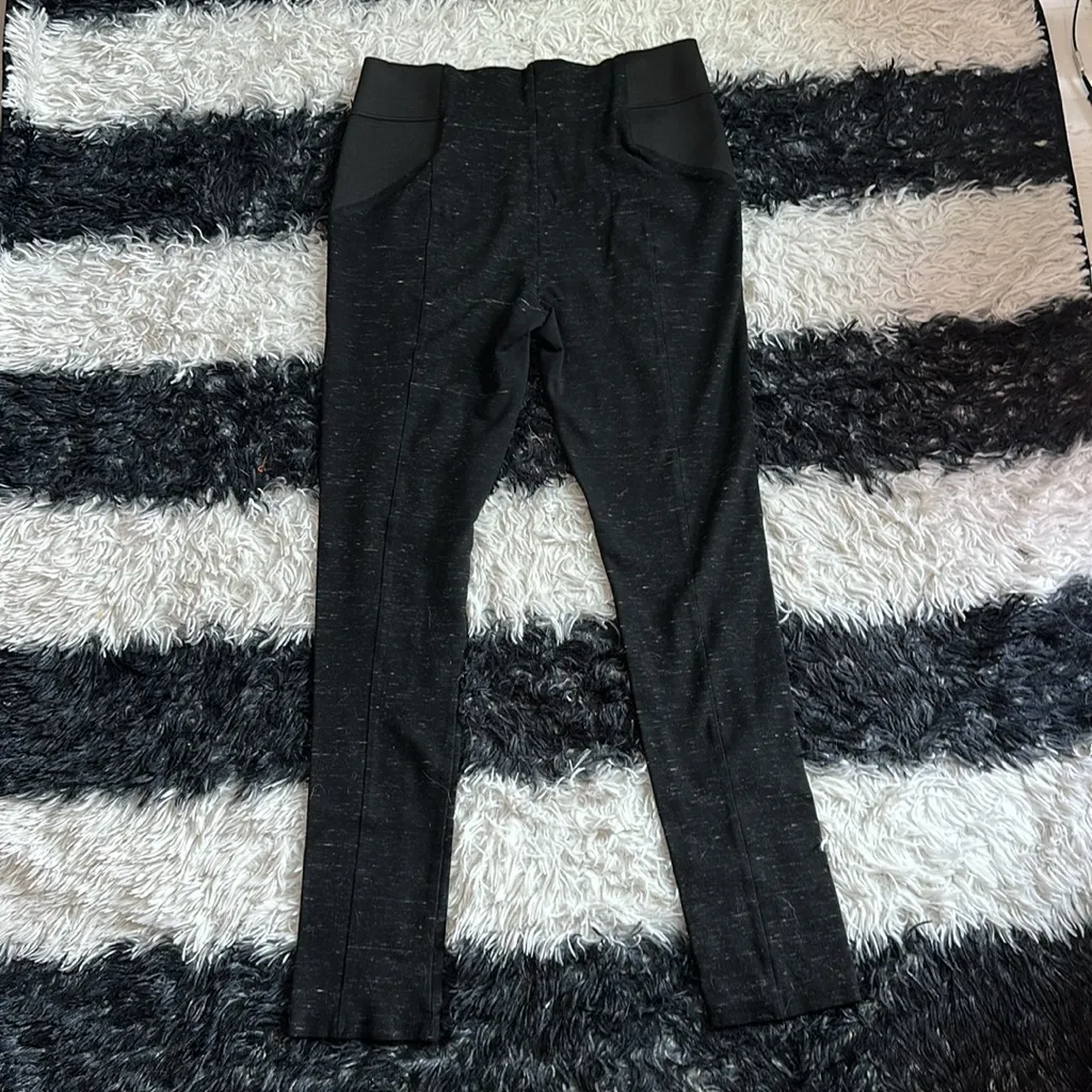 Daytrip (Buckle) Women’s Variegated Black Side Panel Leggings/Skinny Pants, Lg - Image 5