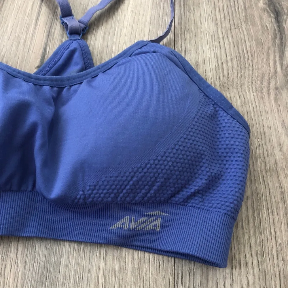 Avia Sports Bra Padded Blue Medium - Image 2