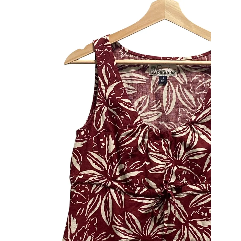 Patagonia Pataloha Dress Burgundy Size 4 Vintage - Image 7
