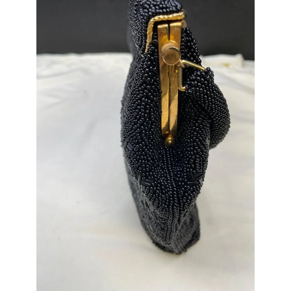 Stephen Chx Womens Black Beaded Evening Purse Handbag SKU 6515 - Image 6