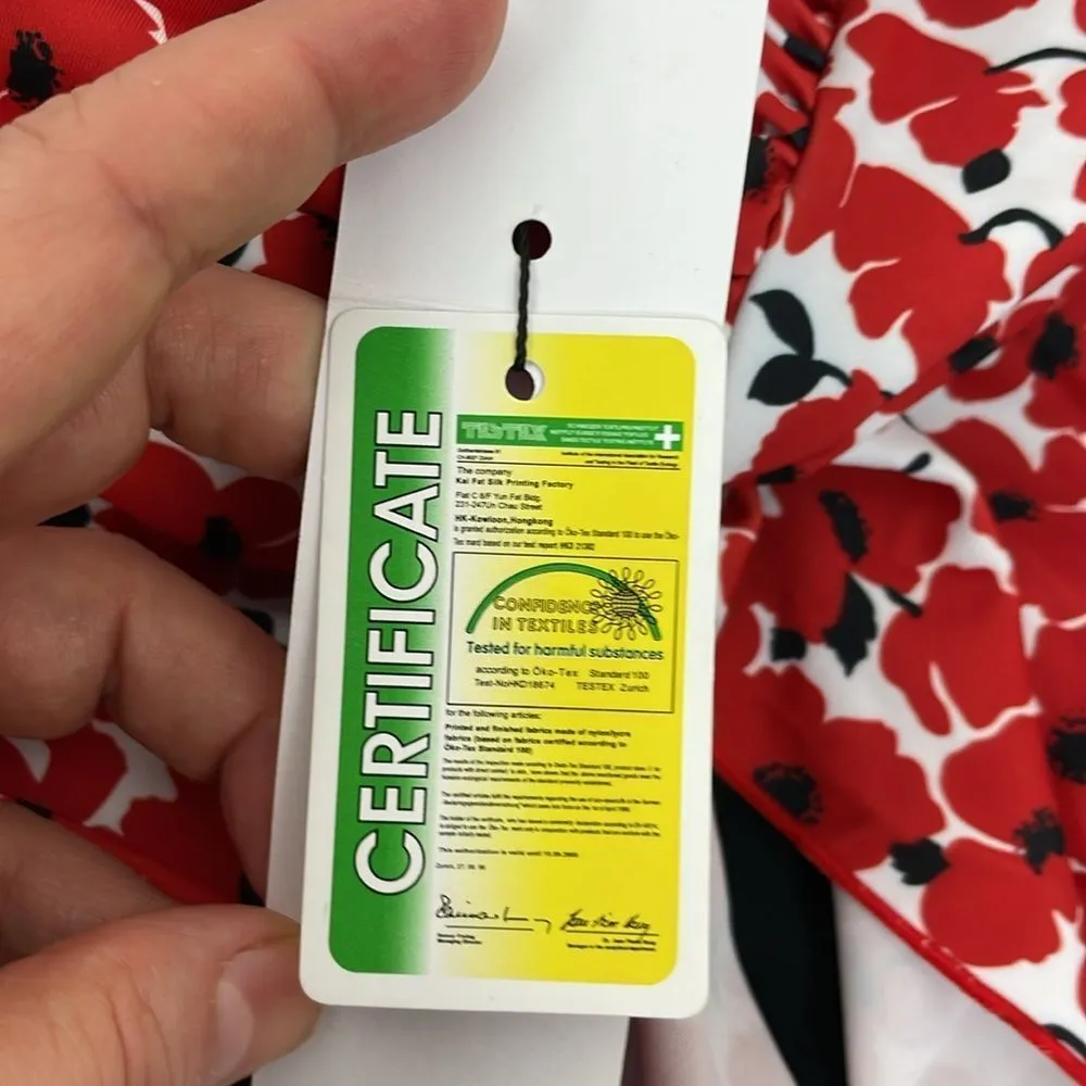 Perona Swimsuit swim dress re/white/black size 26W Red - Image 13