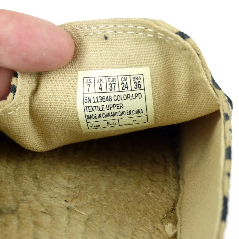 Skechers Bobs City Shuffles Leopard Animal Print Mule Slides Shoes Womens 7 Tan - Image 9