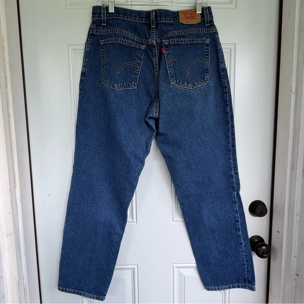 Levi's 550 Classic Relaxed Tapered Leg Dark Blue Jeans 14 Mis M (2003) - Image 3