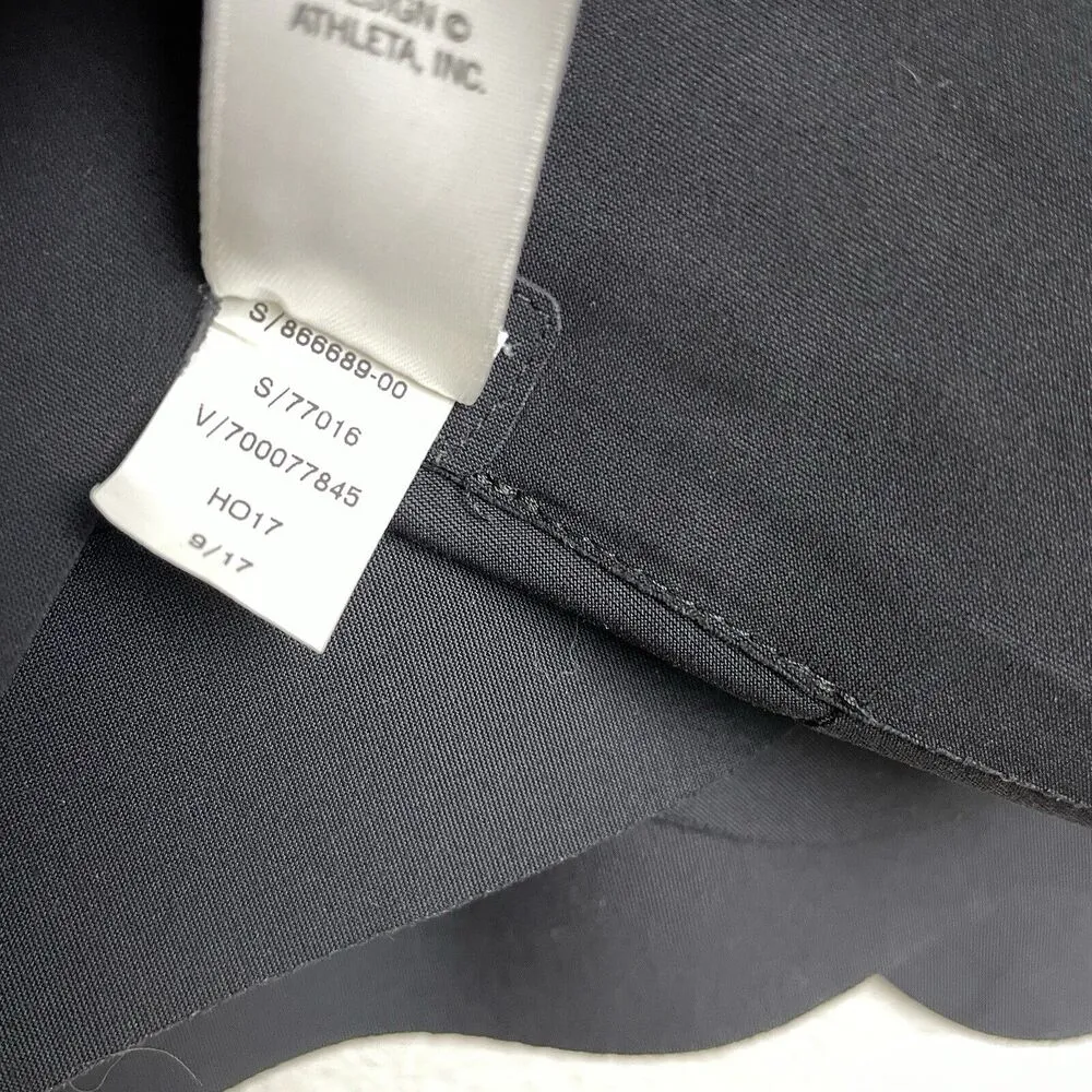 ATHLETA Large Petite Stellar Blazer Black Stretch Open Womens Coat Jacket - Image 12