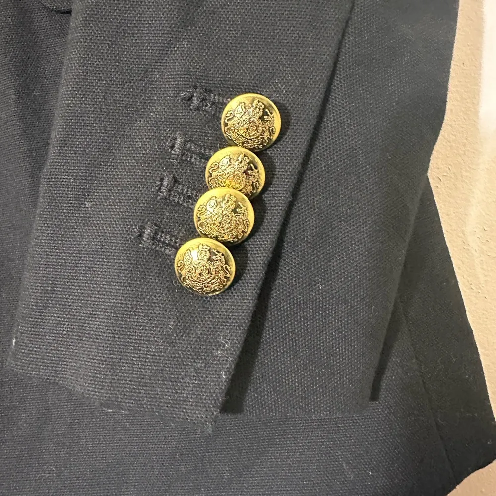 Banana Republic Captain blazer Black size 2P NWT career - Image 7