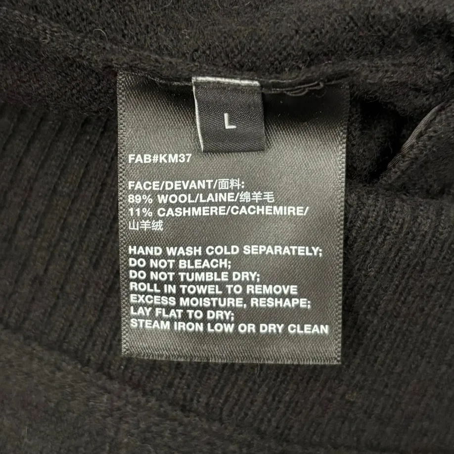 Lafayette 148 Size L Wool Cashmere Knit Sweater Pants Loungewear Pockets Black Size L - Image 5